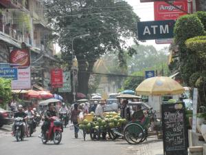A typical street scene.