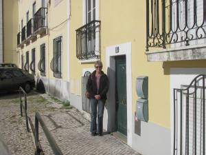 Entrance to Casa Santa Clara in Lisbon.
