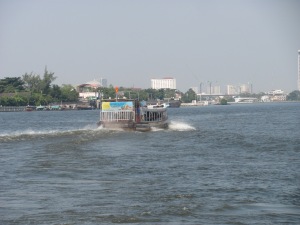 One of the ferries that transported me down the Chao Phraya River.