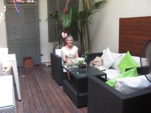 Lunch at the Tea Garden - a little hidden gem on tiny congested street.