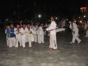 Kids keeping active with judo.