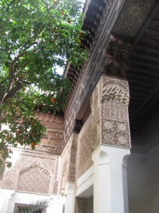 More carvings in marble at the Bahia Palace in Marrakesh.