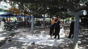 A tango in the park.