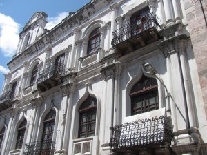 Some old colonial architecture in Cuenca.