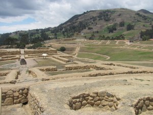 The ruins showing some of the storage basins.