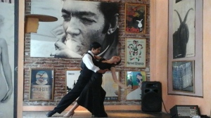 Tango in a cafe at San Telmo.