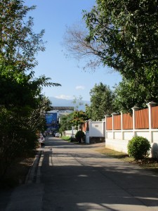 A nearby side street.
