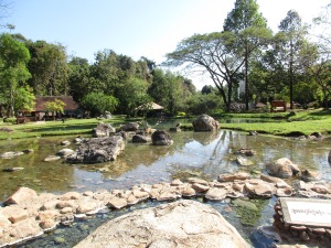 Hot springs near the park entrance.
