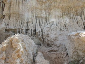 Strange looking sand formations.