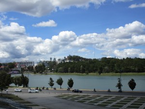 A view from the other side of the lake.