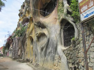 Outside of the Crazy House.